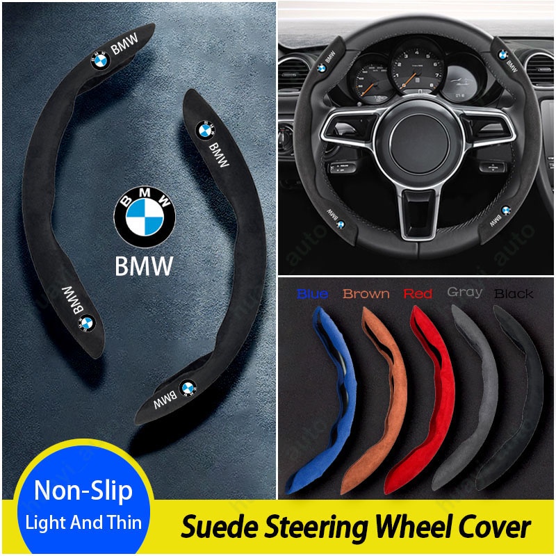 Bmw Penutup Setir Mobil Bahan Kulit Suede Untuk E36 E39 E46 E90 E60 F10 F30 F20 G20 G30 E53 E85 E70 E84 F48 F15 F25 G01 G02 G05 Aksesoris