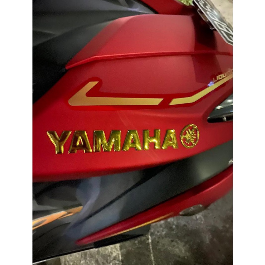 Stiker Tanda 3D Sepeda Motor Stiker Tangki Stiker Lambang Lencana Pelindung Tangki Pad Untuk Yamaha