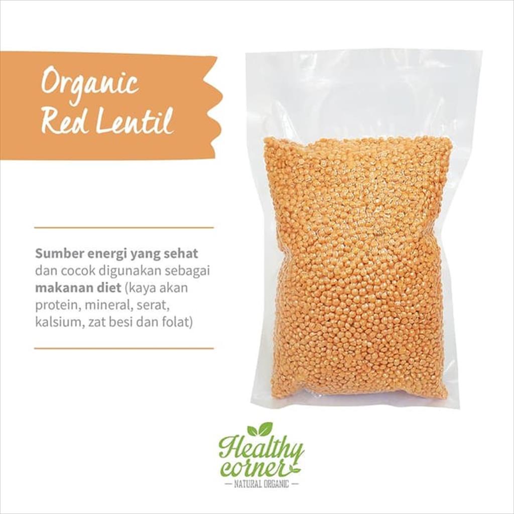 

Red Lentils Dal Kacang Lentil Merah Miju miju 1 Kg - HC