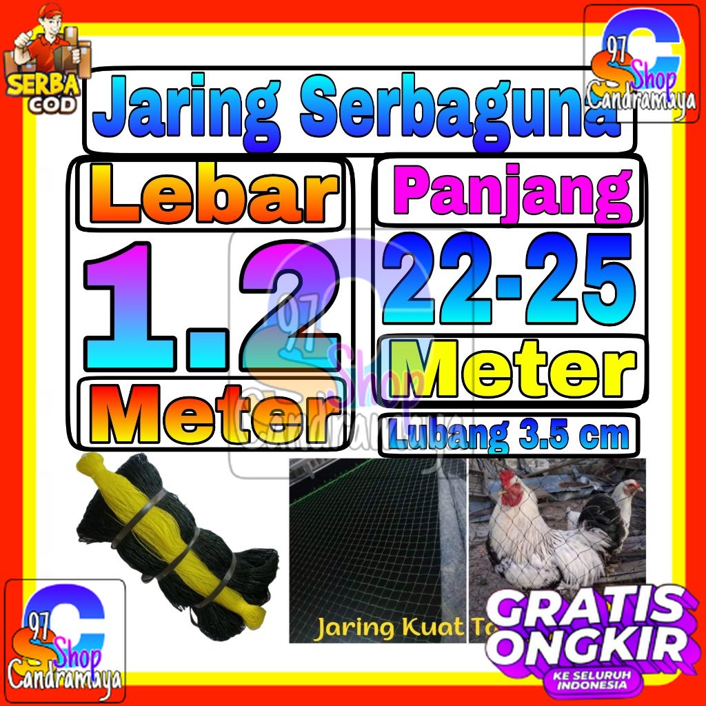 Jaring Ayam 1,2 Meter Jaring Pagar Ayam Kandang jaring tanaman jaring kandang hewan jaring serbaguna