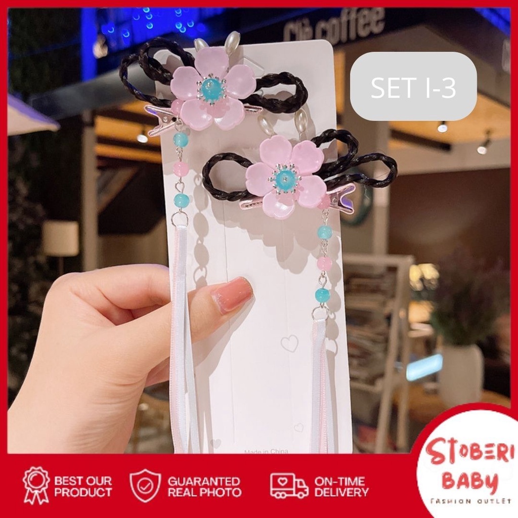 stoberi baby - JEPIT HUANZOU Set Jepit Korea Jepit Rambut Hair Clip Anak Perempuan