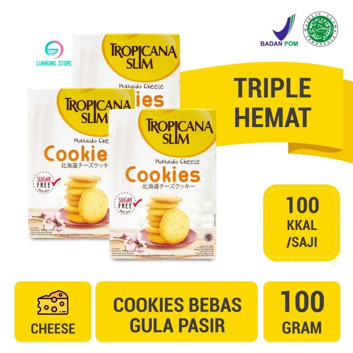 

Triple Pack: Tropicana Slim Hokkaido Cheese Cookies (5 Sch)