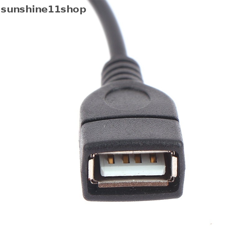 Sho 5.5 x 2.1MM DC Female To USB AF DC Male Power Connector Cable Untuk Adaptor Laptop Charger Supply Adapter Tips Konektor Plug N