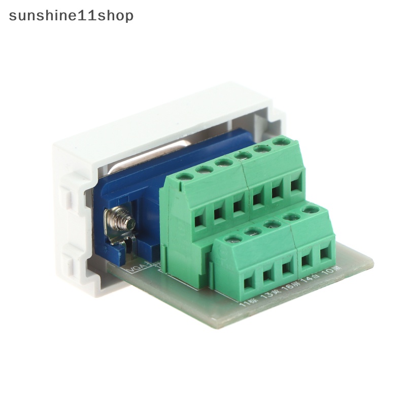 Sho Free Solder 15pins Modul Slot PC VGA Soket Komputer Kualitas Bagus Untuk Panel Dinding N