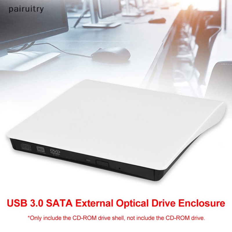 Prt USB 3.0 DVD Drive External Optical Drives Enclosure SATA Ke USB Casing Eksternal Untuk Laptop Notebook Tanpa Drive PRT