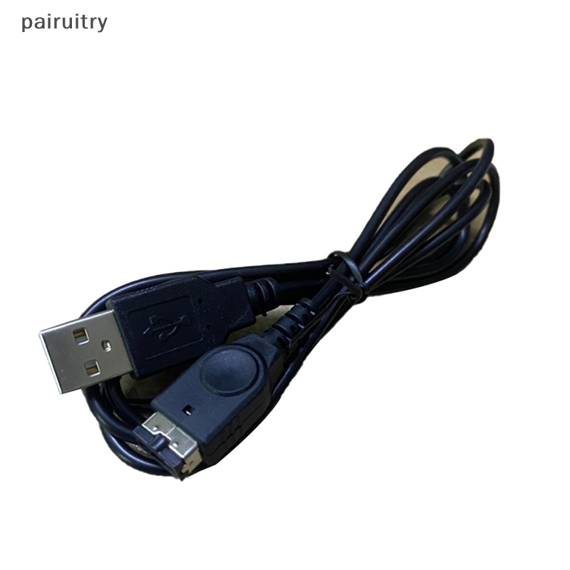 Prt 1PC Kabel Charger Kabel Advance Line Cord Pengisian USB Hitam Untuk GBA Handheld Game PRT