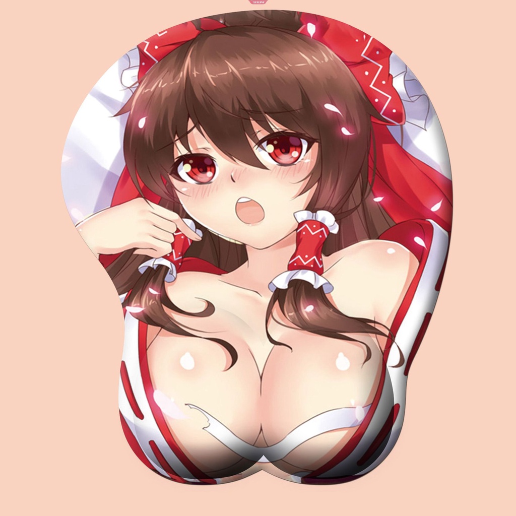 Genshin Impact 3D Silicone Mousepad Raiden Shogun Yae Miko Kokomi Penopang Pergelangan Tangan Mouse Pad Anime Game Sexy Wrist Rest Mouse Mat [ZXL]