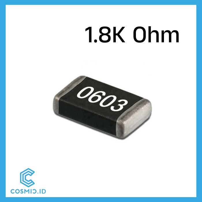 Resistor 1.8K 1K8 0603 SMD 1.8 K Ohm 1.8 KiloOhm Kilo Ohm SMD0603