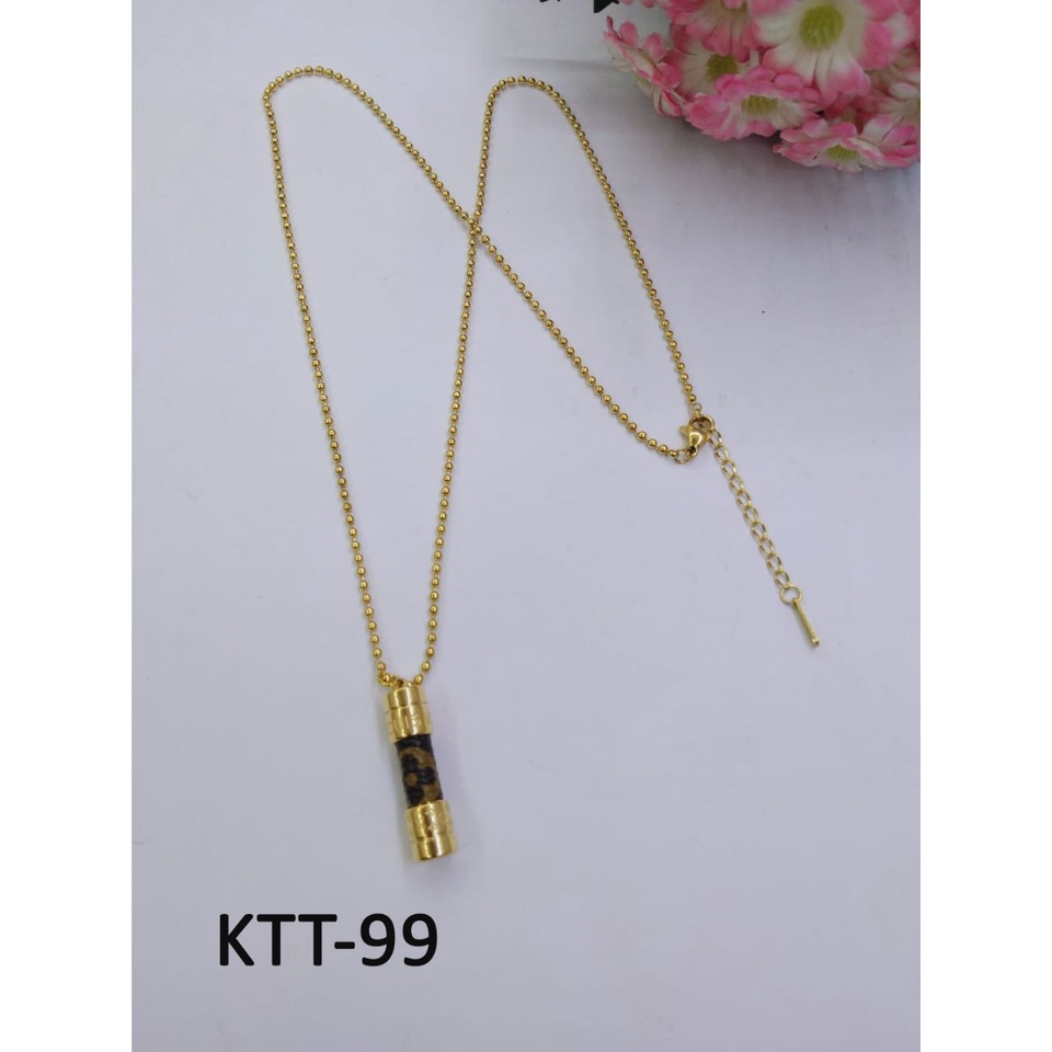 KALUNG TITANIUM EMAS GOLD TABUNG DIAM TERMURAH / DUNIA GELANG