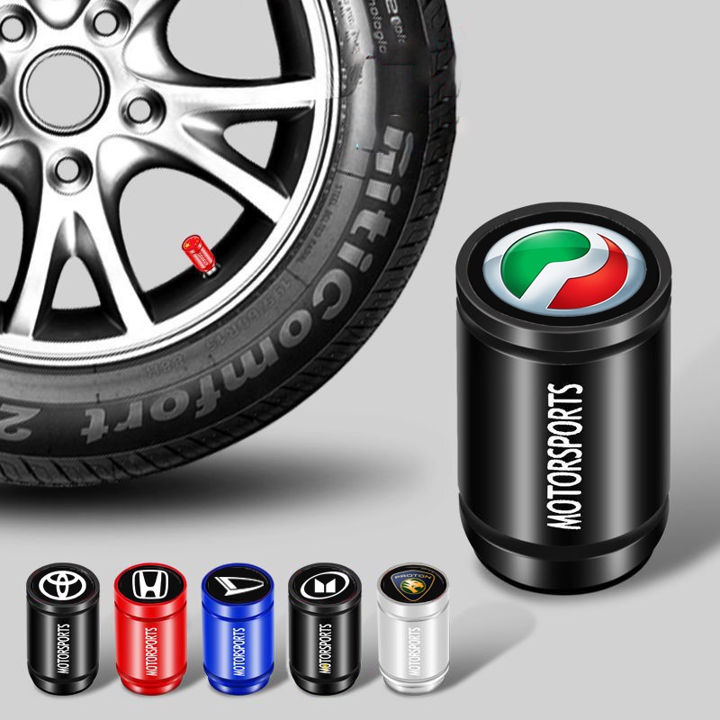 4buah Aluminium Alloy Mobil DAIHATSU Isuzu Honda Toyota Tutup Katup Ban Roda Rim Rod Stem Covers Airdust Tahan Air Untuk Mobil Motor Truk Sepeda