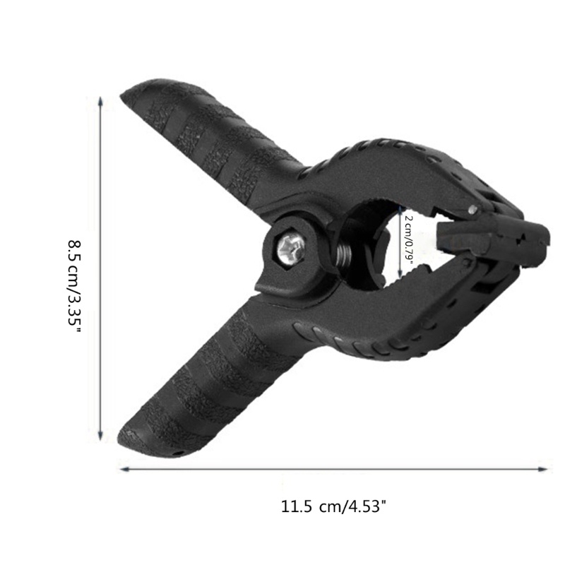 Cre Heavy Duty Spring Clamp Clip4 5inch Untuk Backdrop Foto Studio Kertas Muslin Background-6 Pack Hitam
