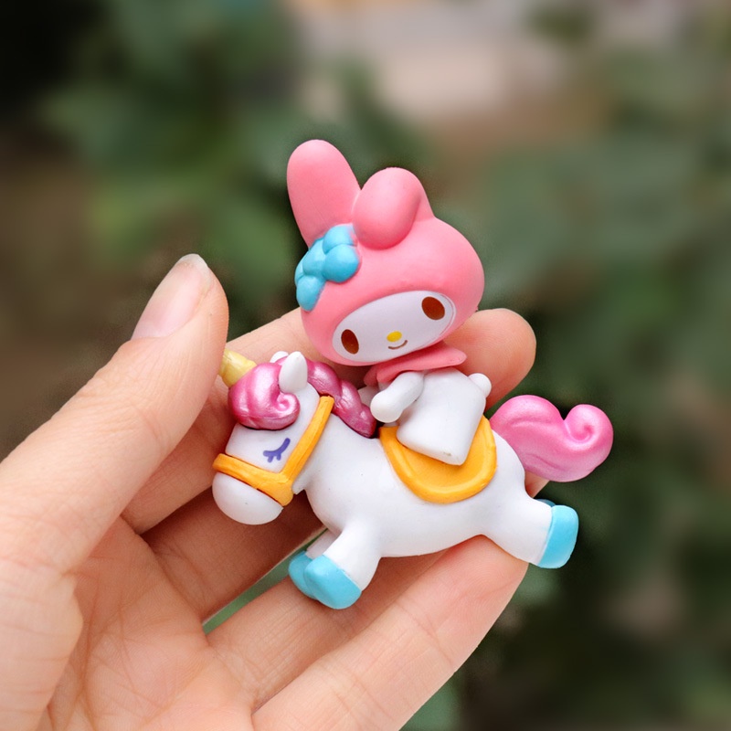 6buah /set Dari Mainan Boneka Action Cinnamoroll Kuromi MyMelody Kartun Lucu Baru, Dekorasi Kue Buatan Tangan