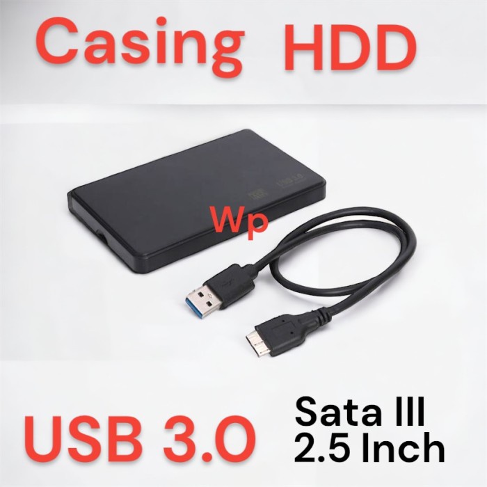 Casing Hardisk Eksternal Harddisk 2,5&quot; Port SATA III Usb 3.0