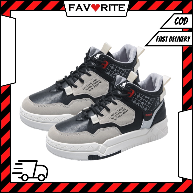 Favorite &quot;Free Box&quot; (Size 40 - 44) Max Sepatu Sneakers Pria Ankle High Kasual Fashion Import 8121