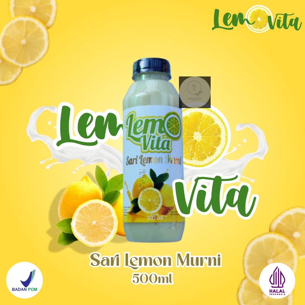 

[ 500ml ] BPOM LEMOVITA Sari Lemon Murni Jus Lemon 100% Murni Jus Diet