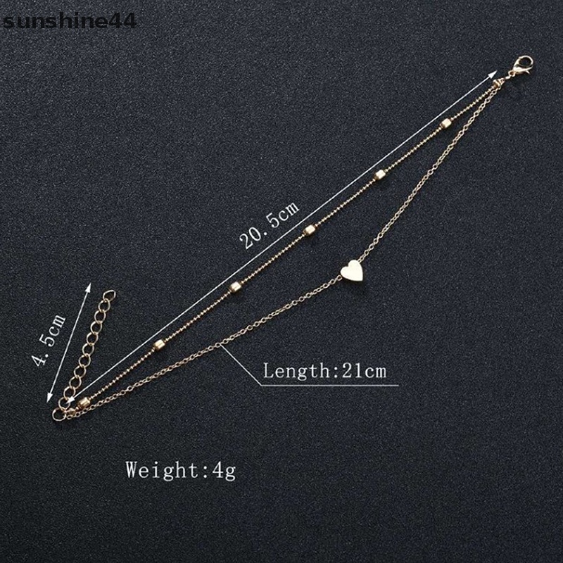 Sunshine Bohemian Rantai Kaki Emas Bintang Laut Gelang Kaki Pantai Barefoot Sandal Gelang Kaki Lucu Wanita Perhiasan ID