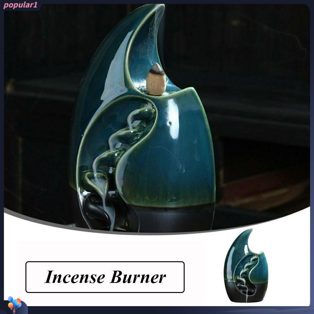 Populer Backflow Incense Burner Tempat Dupa Keramik Meditasi Pedupaan Kreatif