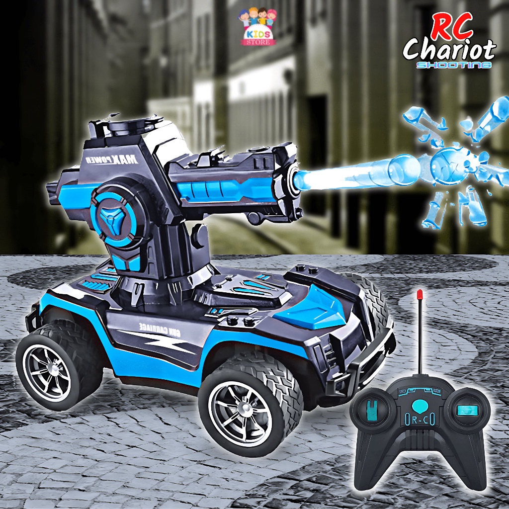 RC Chariot Shooting Menembak Air | Mainan Anak Laki Laki Mobil Mobilan Remote Control Seru Cowok