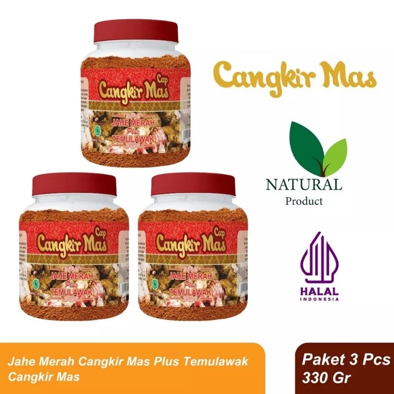 

Jahe Merah Plus Temulawak 330gr Cangkir Mas