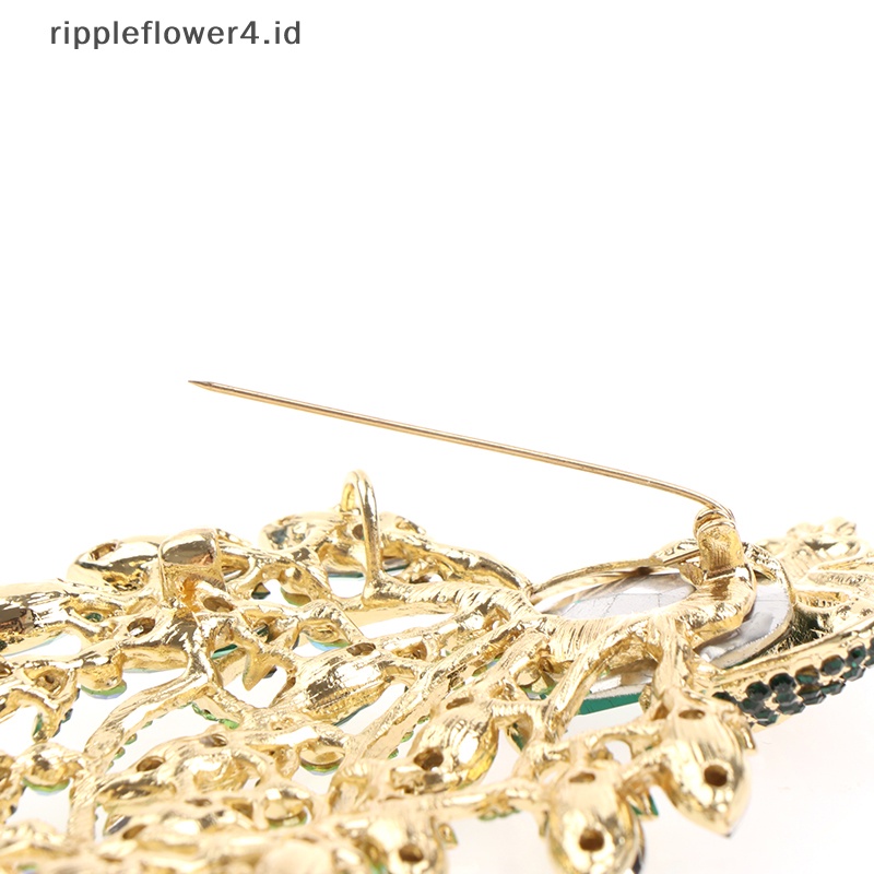 {rippleflower4.id} Bros Merak Bros Hewan Untuk Wanita Pin Aksesoris Perhiasan Pernikahan~