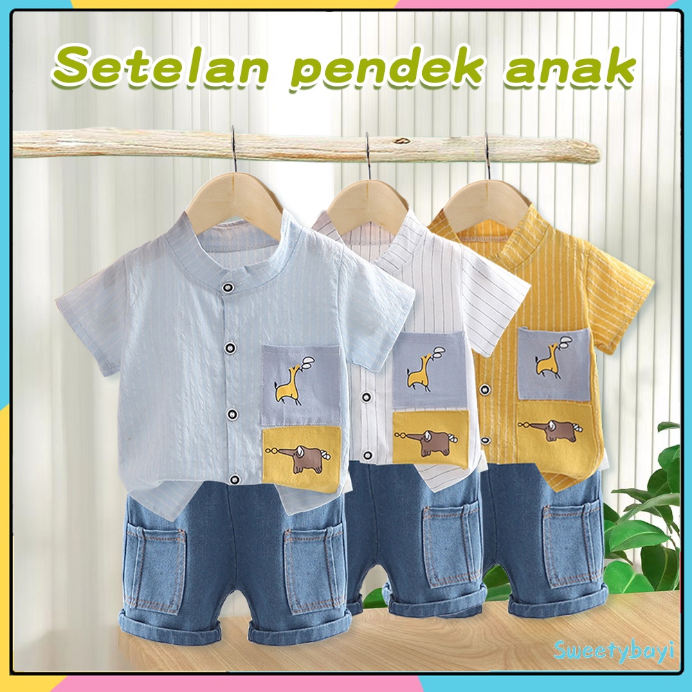 SweetyBayi 0-4thn Setelan bayi anak Setelan pendek anak import