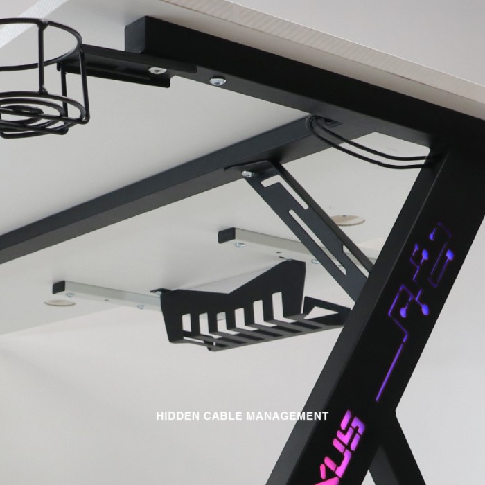 Gaming Desk Rexus Gala RXD-140 RGB LED Meja Gaming