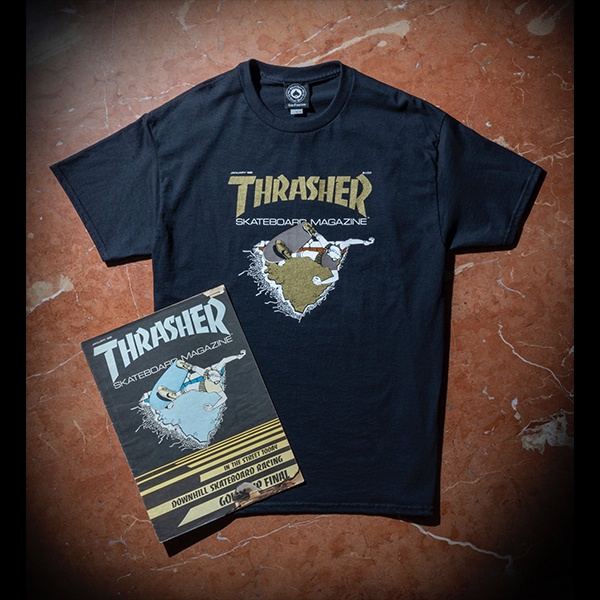 Thrasherr First Cover Gold Black Tee