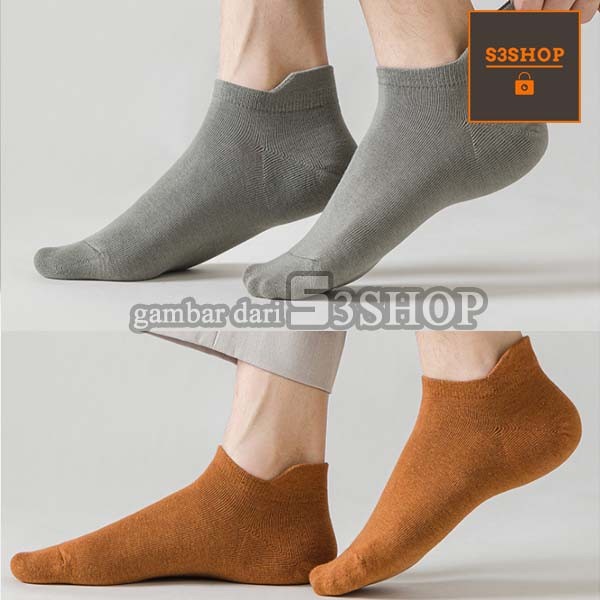 Kaos Kaki Pendek Pria Colorful Daily Socks Korean Style Pria Wanita