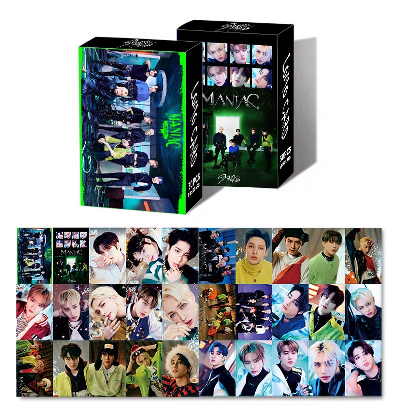 30pcs /box STRAY KIDS Album MANIAC MAXIDENT Photocards THE SOUND SKZ's Mini World Kartu Lomo Straykids Kpop Postcards