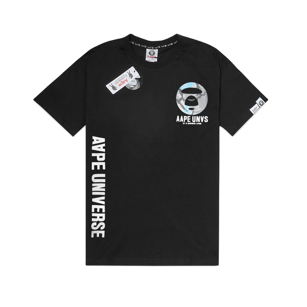 Aape by A Bathing Ape Blue Camo T-Shirt Black