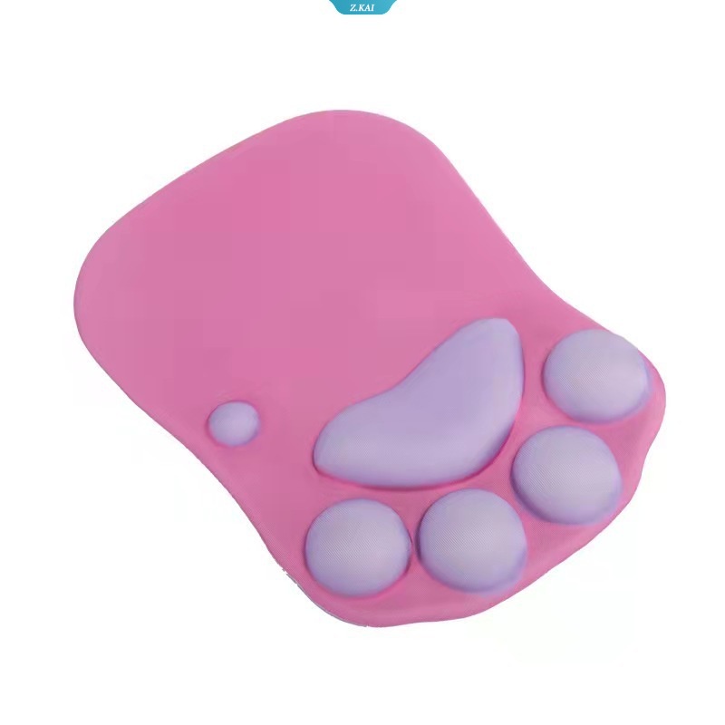 Gadis Lucu Telapak Kucing Hitam Kartun Asrama Kantor Mouse Pad Pergelangan Tangan Pad Silikon Kreatif Mouse Pad Wrist Pad [ZK]