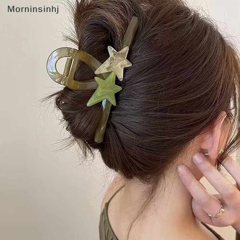 Mornin Baru Korea Hair Claw Clip Gadis Manis Bentuk Hati Jepit Rambut Ukuran Besar Hair id