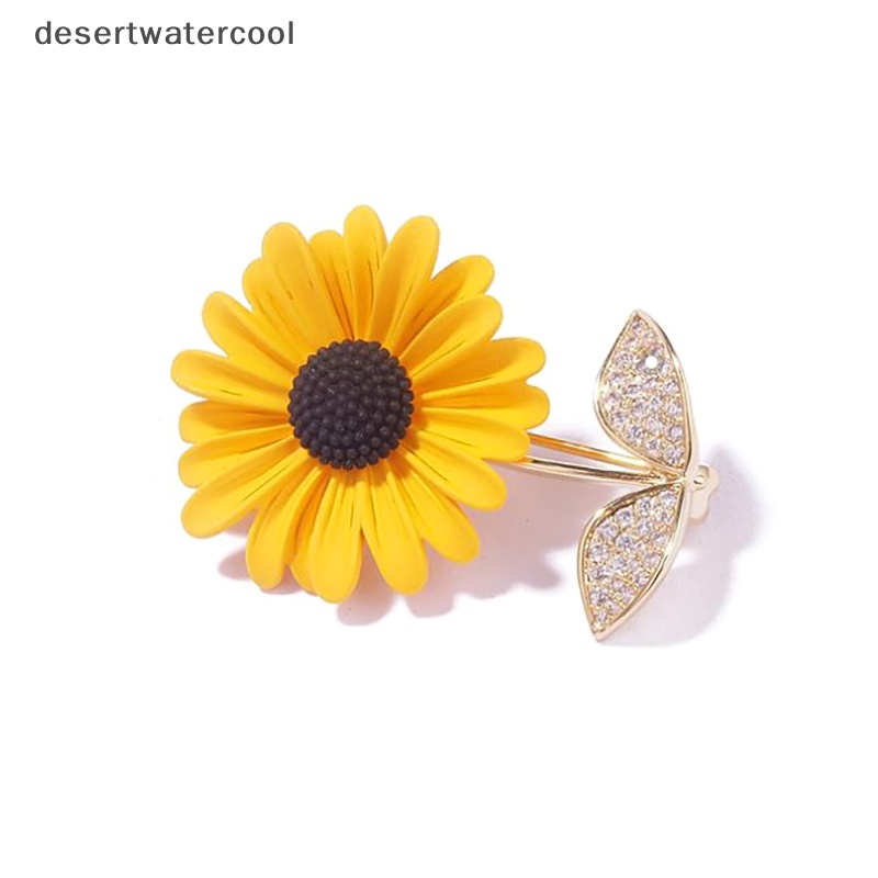 Deid Bros Bunga Matahari Untuk Wanita Unisex Enamel Musim Panas Kecantikan Sunflower Pesta Kantor Martijn