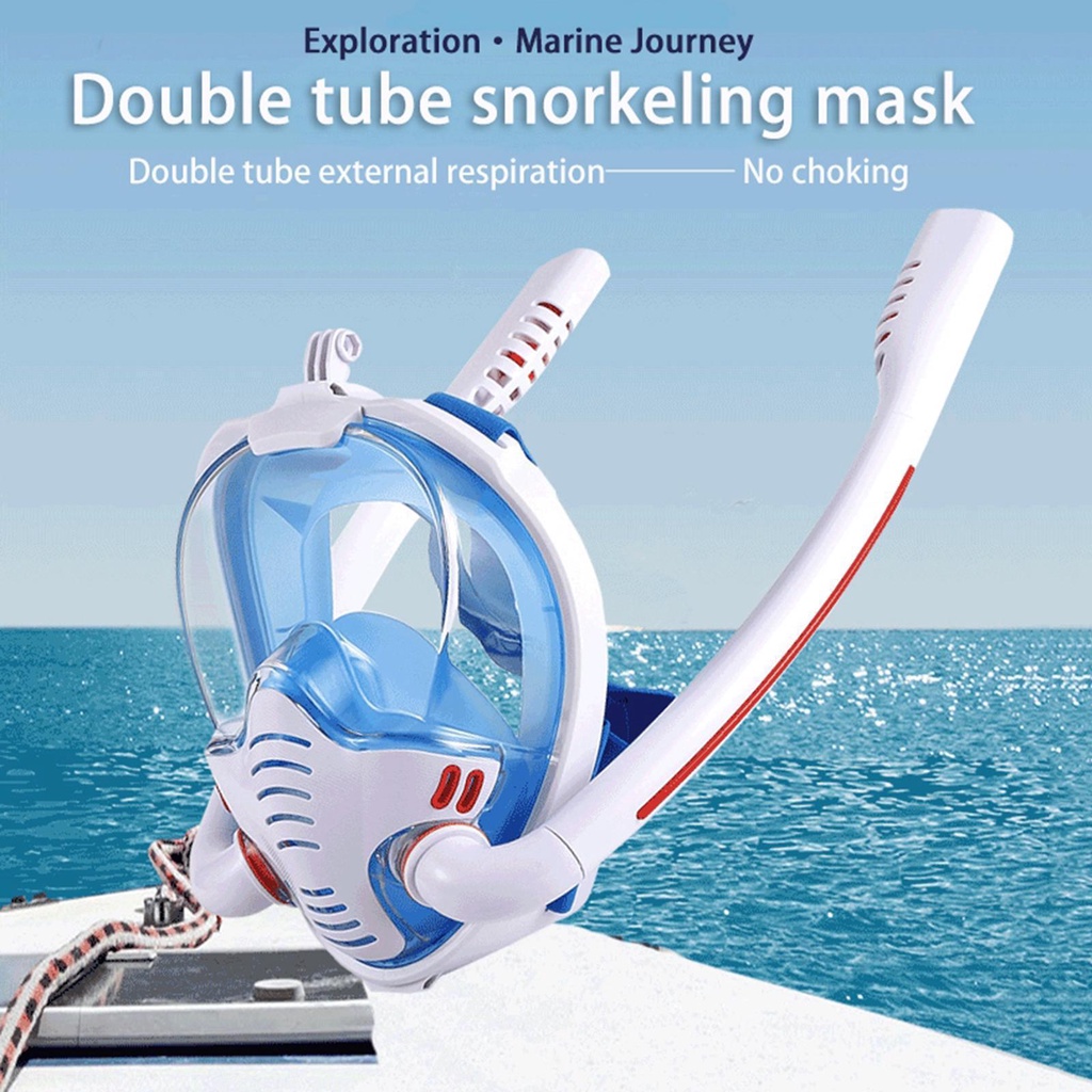 Masker Snorkeling Masker Diving Snorkeling Full Face Dengan 180panoramic