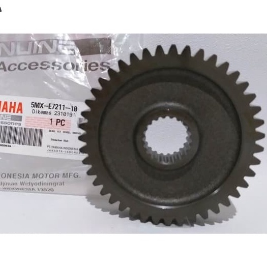 Gigi Gardan Gir Gear Rasio Belakang 43T Yamaha Nouvo 5MX-E7211-10 ORIGINAL YAMAHA GENUINE PART