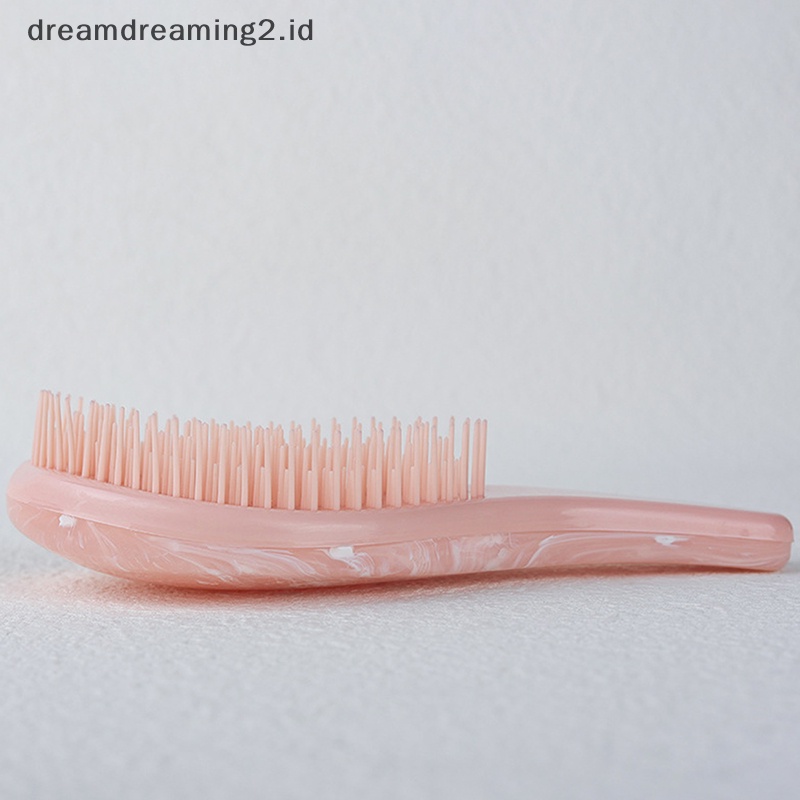 (drea) Marbling Magic Sikat Rambut Anti Statis Gagang Sisir Pijat Detangling //