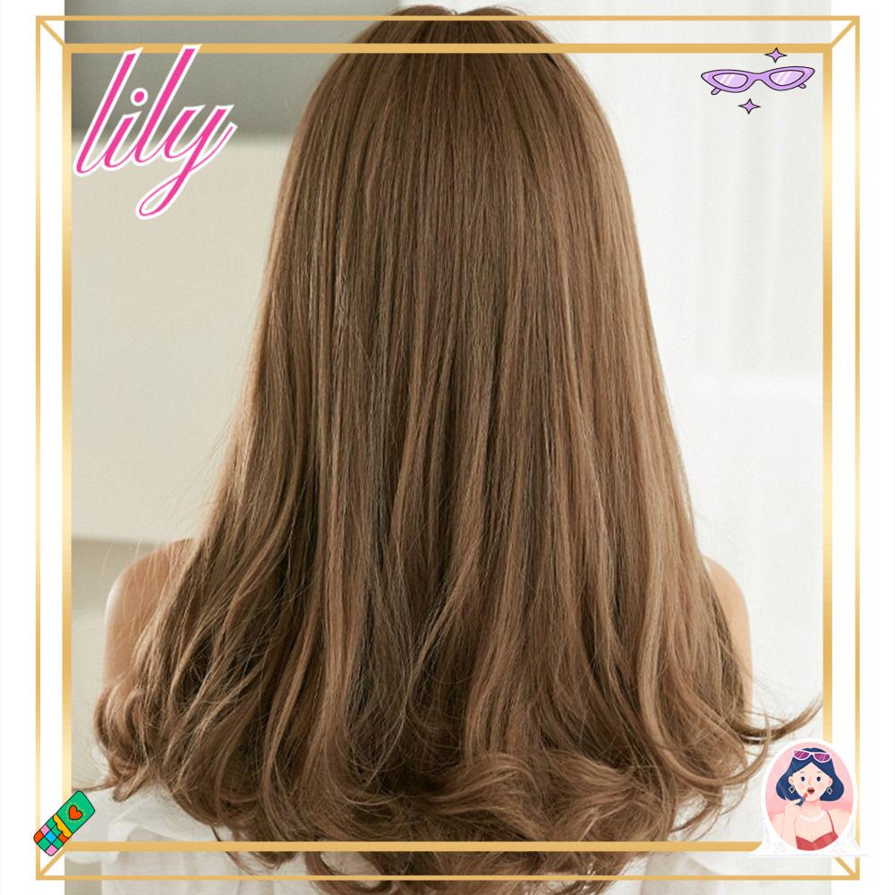 Lily Wanita Wig Multi-Warna Sintetis High Quality Mid-Length