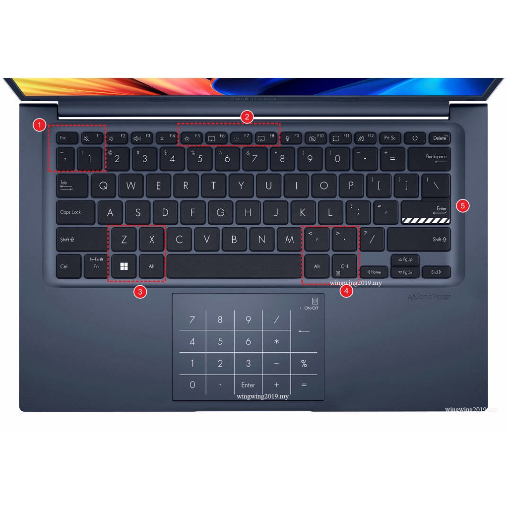 Untuk Asus VivoBook S14 Flip TN3402 TN3402Q TN3402QA TN3402YA S14 Flip OLED TN3402 QA YA Silikon Laptop Keyboard Cover Pelindung