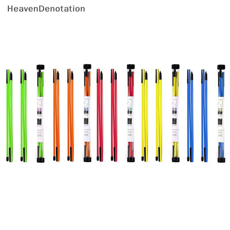 [HeavenDenotation] 2pcs Stik Indikator Arah Golf Portable Three-Fold Golf Training Sticks HDV