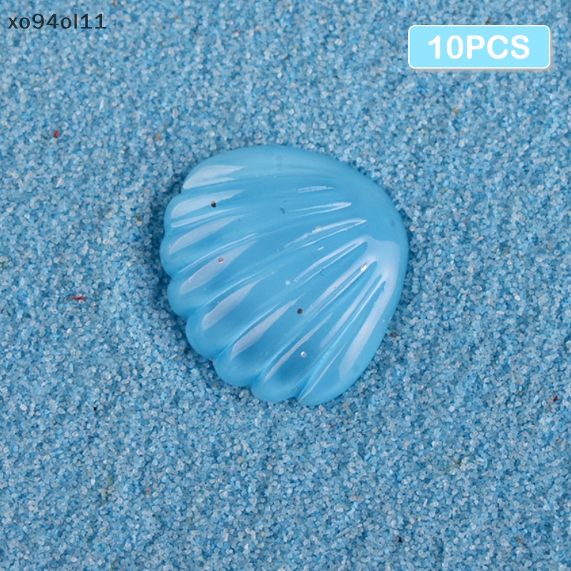 Xo 10PCS Aquarium Mini Resin Lucu Multicolor Hewan Bintang Laut Mikro Lanskap Ornamen Shell Sea View Ikan Aquarium Dekorasi OL