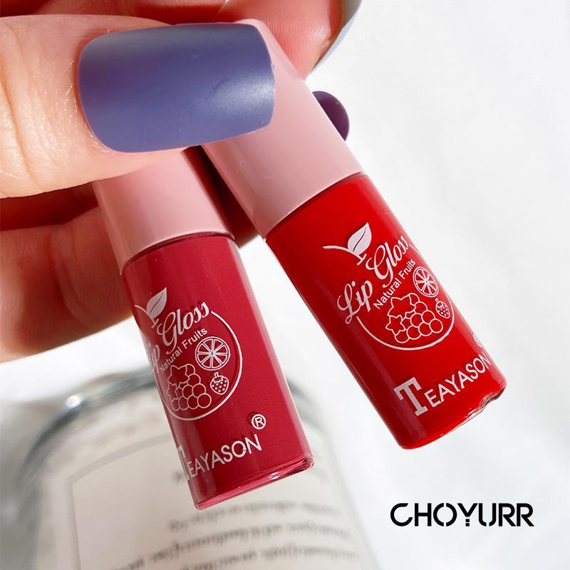 【COD】TEAYASON Lip Glow Liquid 6 Warna Glitter Lipstick  Cair Waterproof-CH