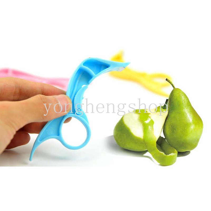 Kreatif 2in1 Buah Apel Peeler Orange Cutter Stainless Steel Peeler Ring Portable Manual Alat Kupas Pengupas Kulit Kentang Sayur Rotary Planer Kitche Perlengkapan