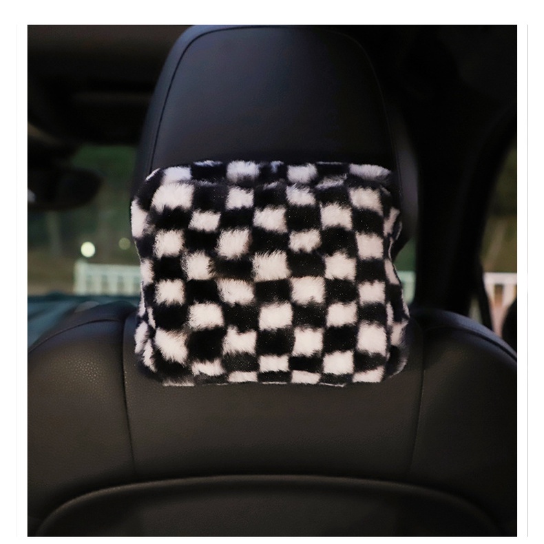 Kotak tissue Kotak Hitam Putih Mobil, Laci Kertas Gantung Multifungsi Mewah Mobil