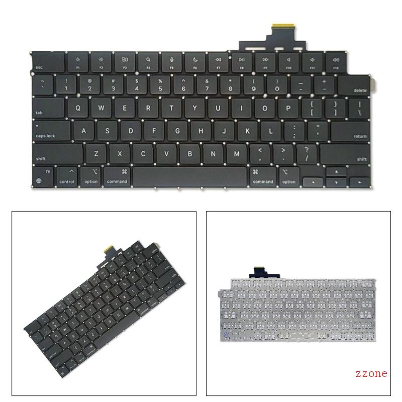 Keypad Pengganti zzz Layout US Keypad Bahasa Inggris Untuk AirM2 13 6 Retina A2681 Keyboard Repair Spare Part