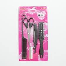 Cheryl Barber Scissors Kit Gunting Sasak Rambut Set Sisir Potong Kumis CR-5408 / CR-5405 1279