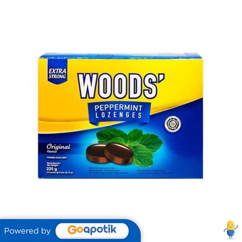 

WOODS PEPPERMINT LOZENGES ORIGINAL BOX 15 SACHET