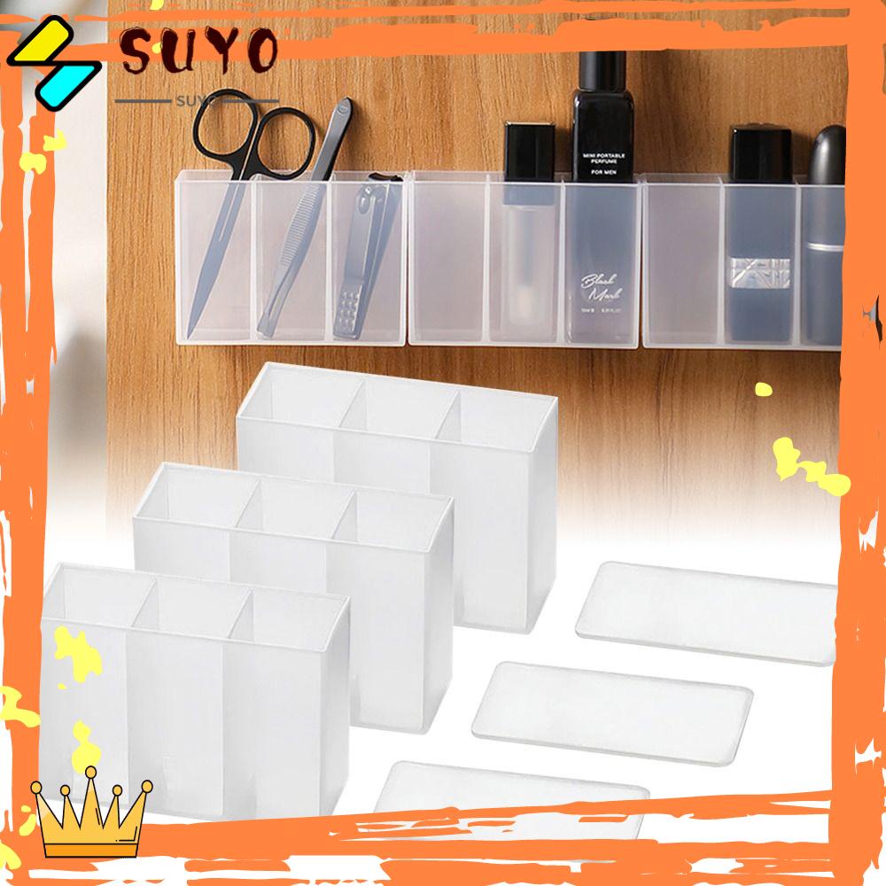 Suyo Kotak Penyimpanan Bebas Lubang Organisasi Tempel Dinding Kamar Mandi Penyimpanan Makeup Storage