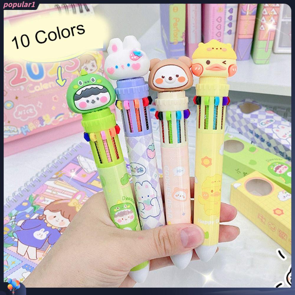 Populer 2PCS /Set Bolpoin Lucu Alat Tulis Belajar Alat Kantor Alat Tulis Press Type Gel Bolpen