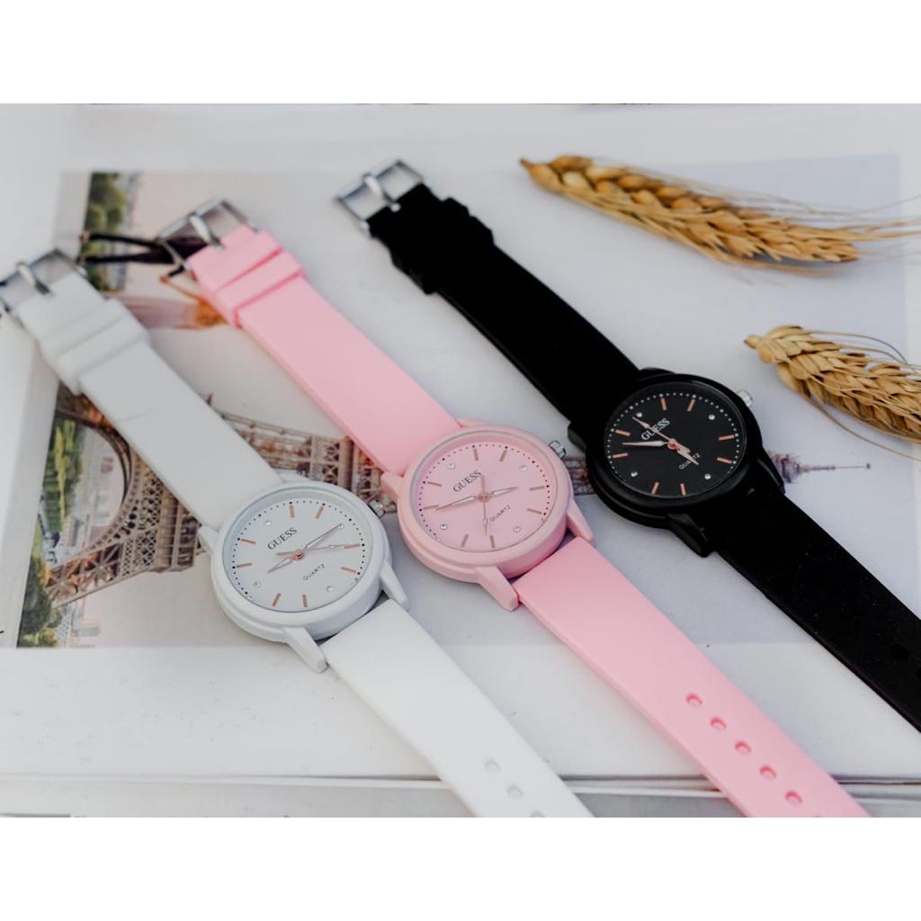 BAJ Jam Tangan Quartz Strap PU Analog Casual Gaya Retro Wanita &amp; Pria Ulzzang Watch Korean Fashion RM090