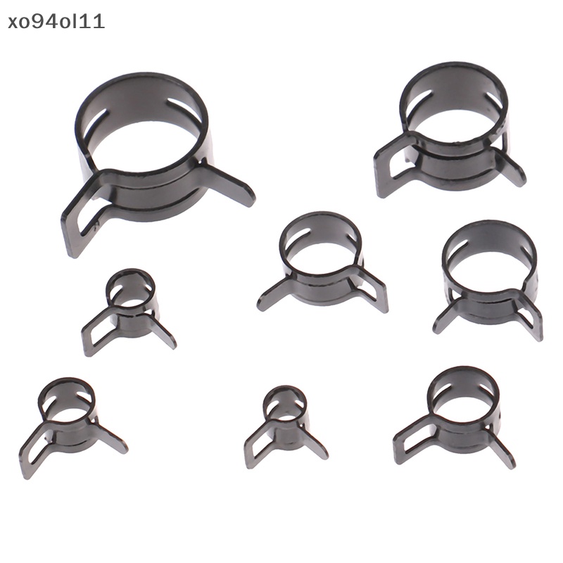 Xo 10Pcs Klem Selang Bakar Jalur Selang Air Pipe Clamp Hoops Air Tube Pengikat Spring Clips Diameter 6mm 7mm 8mm 10mm 12mm 14mm 16mm 20mm OL